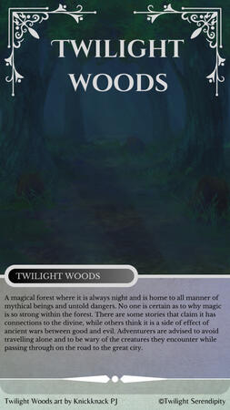Twilight Woods Card